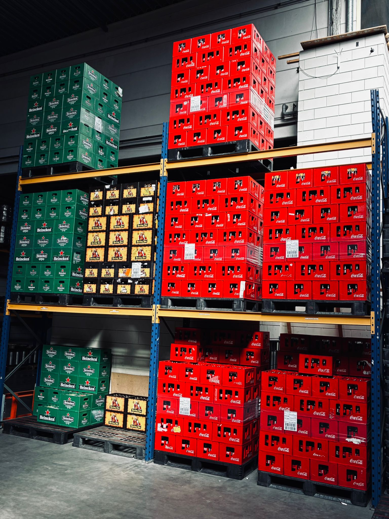 Palletstellingen met voorraad