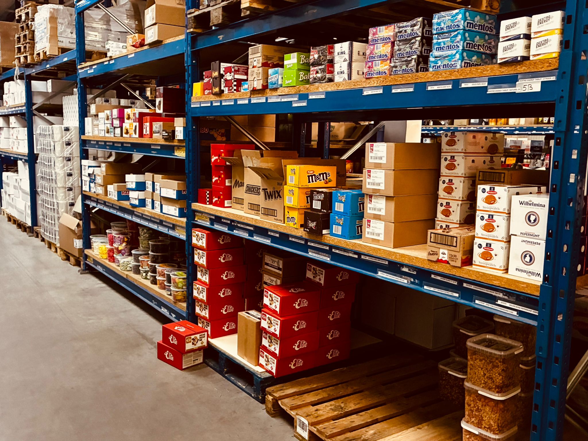 Voorraad in magazijn van Rust